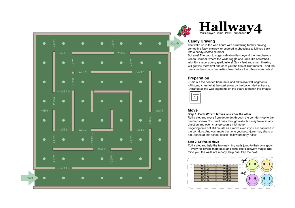 Hallway Paper-Based Game